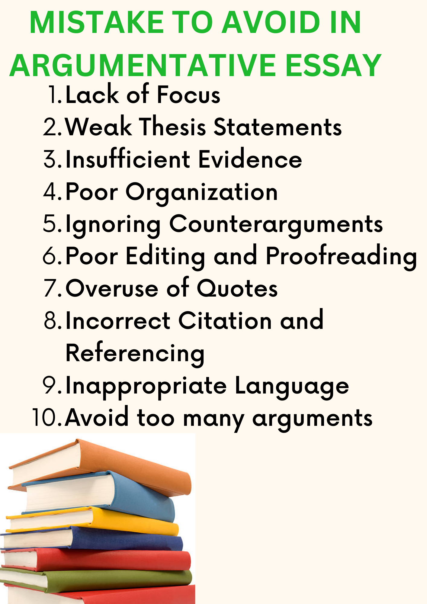 common mistakes in argumentative essay