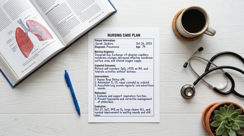nursing care plan template for students