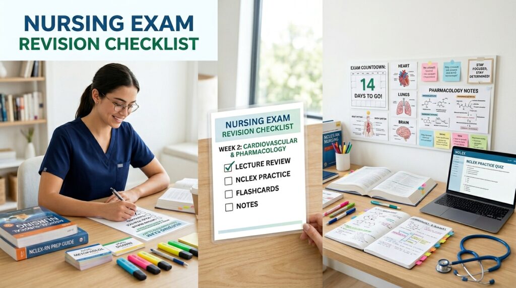 nursing exam revision checklist